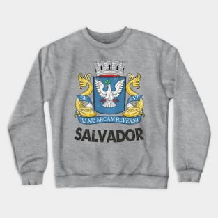 Salvador, Brazil / Vintage Look Faded Flag Design Crewneck Sweatshirt